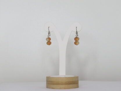 Eight Shape Earrings in Amber