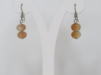 Eight Shape Earrings in Amber - Image 2