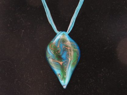 Amulet Murano Glass Necklace in Blue - Image 2