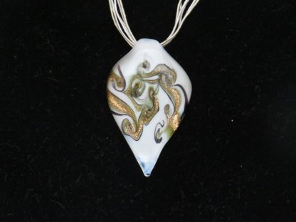 Amulet Murano Glass Necklace in White - Image 2