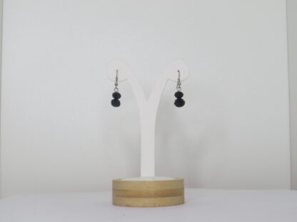 Eight Shape Earrings in Black