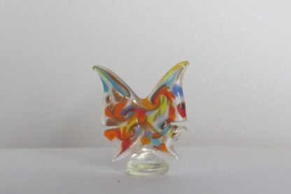 Multicolor Butterfly Statue in Murano Glass