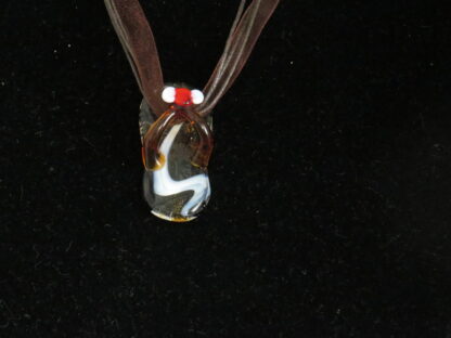 Flip Flops Murano Glass Necklace in Brown - Image 2