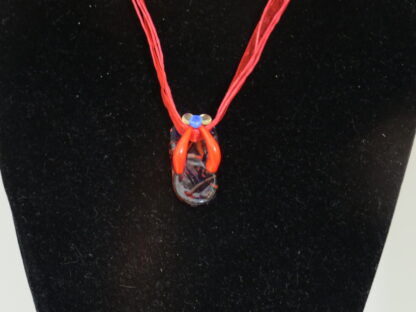 Flip Flops Murano Glass Necklace in Red - Image 2