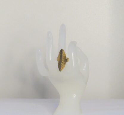 Feather Gold Colored Ring - Image 2