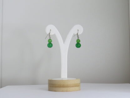 Chrysoprase Stone Earrings in Green