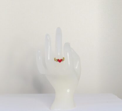 Heart with Gold Colored Ring - Image 2