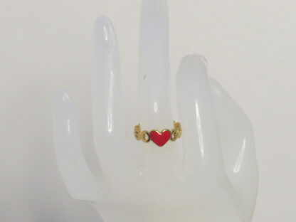 Heart with Gold Colored Ring