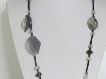 Sardonyx Long Steel Necklace - Image 2