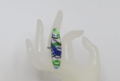 Blue/Green Murano Glass Ring