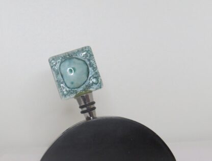 Green Fusing Glass Wine Stopper