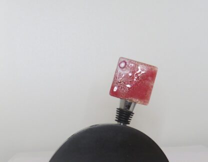 Red Fusing Glass Wine Stopper