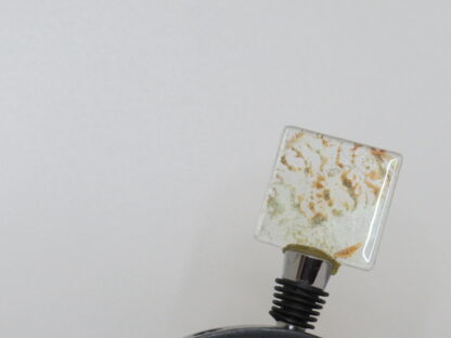 Coral Fusing Glass Wine Stopper - Image 2