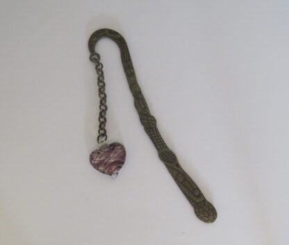 Heart Book Marker in Purple
