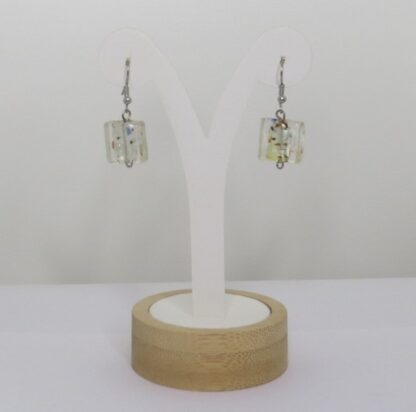 Square Murano Glass Earrings in Colors