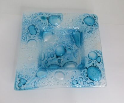 Blue Square Fusing Glass Plate - Image 2