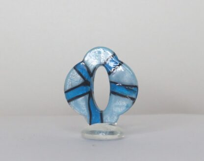 Blue Oval Statue in Murano Glass