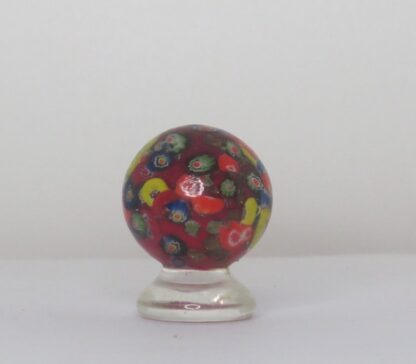 Red Millefiori Statue in Murano Glass