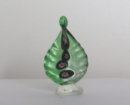 Green Swirl Statue in Murano Glass