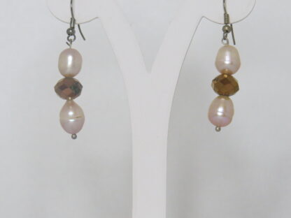 Acqua Culture Pearls Earrings in Brown - Image 2