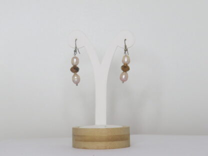 Acqua Culture Pearls Earrings in Brown