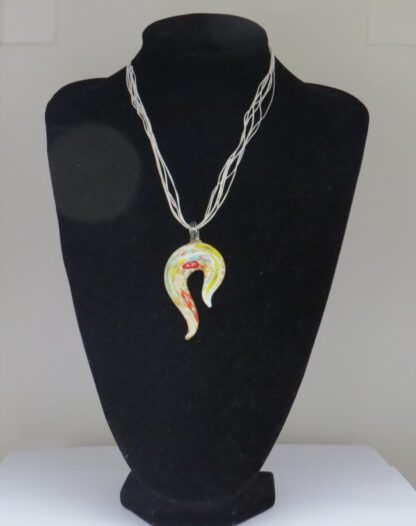 Sigma Murano Glass Necklace in White