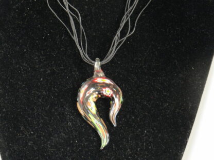 Sigma Murano Glass Necklace in Black - Image 2