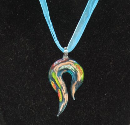 Sigma Murano Glass Necklace in Blue - Image 2