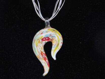 Sigma Murano Glass Necklace in White - Image 2