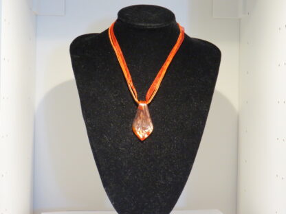 Sparkle Drip Murano Glass Necklace in Red