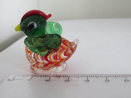 Green Rooster Statue in Murano Glass