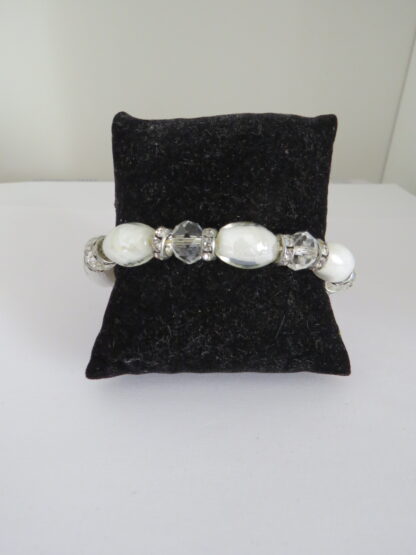 White Murano Glass Bracelet