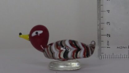 Purple/Black Duck Statue in Murano Glass - Image 2
