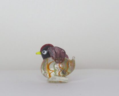 Purple Rooster Statue in Murano Glass