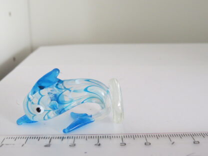 Blue Dolphin Statue in Murano Glass - Image 3